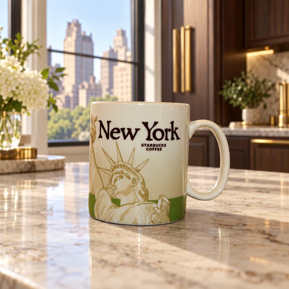 Starbucks New York City Global Icon Coffee Mug 16 oz Collector EUC